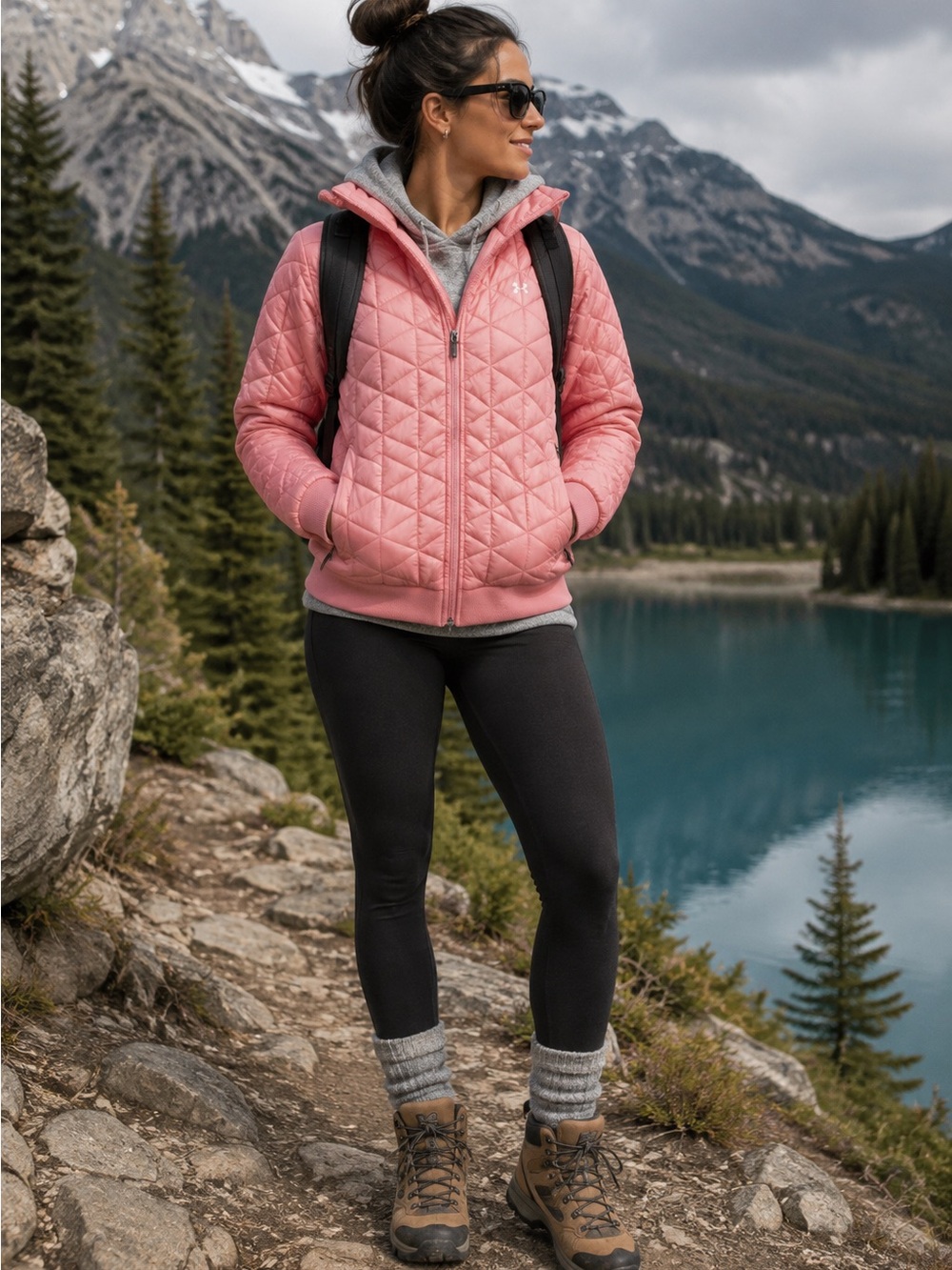 NEW - Under Armour Pink Puffer Jacket XS
